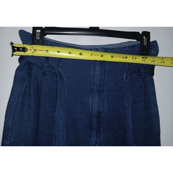 AG Adriano Goldschmied Pentra Pants Tie Frt Belt Blue Paperbag Jogger High Waist - Picture 7 of 11